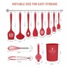 Pranski Kitchen Utensils Set-12 Pieces Silicone Cooking Utensils Set (Dishwasher