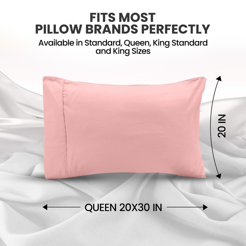 Utopia Bedding Queen Pillow Cases - 2 Pack - Envelope