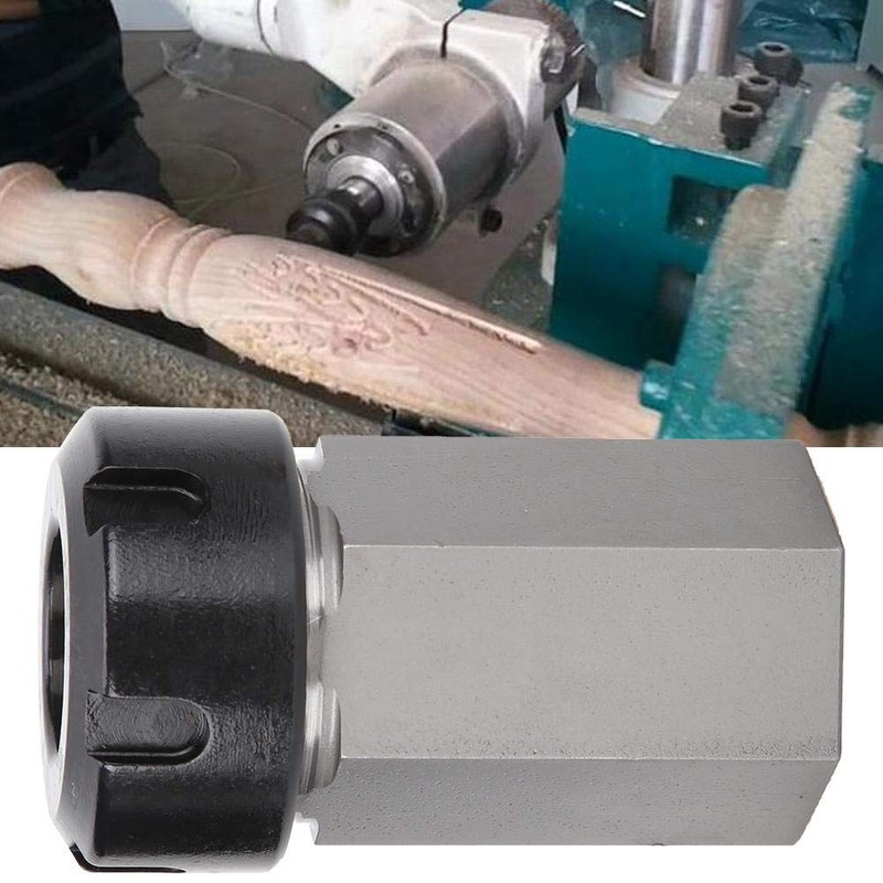 Hex ER25 Collet Block High Carbon Steel CNC Lathe Square