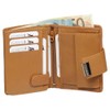 Luxury Leather Ladies Purse Wallet XXL Wallet with Press Stud