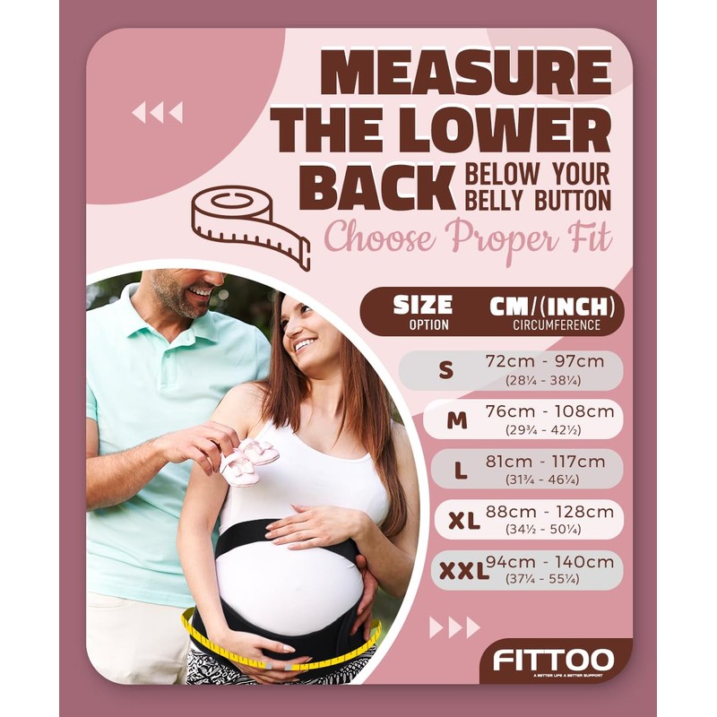 FITTOO Maternity Support Belt Pregnancy Abdomen Belly Back Bump Brace