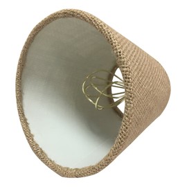 Royal Designs, Inc CS-955-6BL, Burlap, Empire Chandelier Lamp Shade, 6 Inch