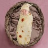 Petyoung Newborn Baby Wrap Burrito Swaddle Blanket with Hat Set,