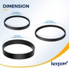 KEEPOW Replacement Belt Set Compatible with Bissell ProHeat 2X Revolution