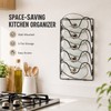 5-Tier Wall Mounted Pot Lid Organizer – Space-Saving Kitchen Storage