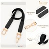 JASGOOD 4 Pack Women's Elastic Skinny Belt Fashion Alloy Buckle
