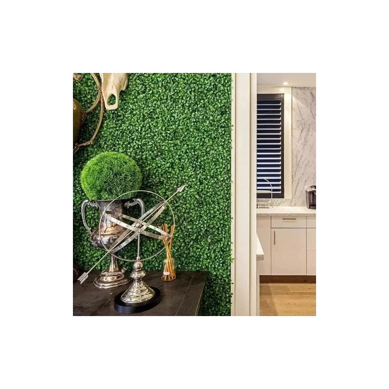 ShopMall Muro Verde Follaje Artificial Sintético 40 Pzs