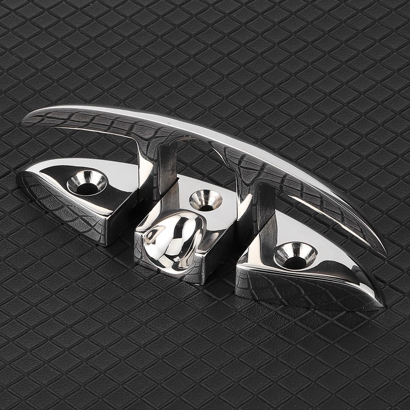 5in Folding Flip Up Cleat 316 Stainless Steel Dock Deck
