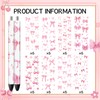 INCOK Rub on Transfers for Crafts - 8 Sheets Pink