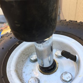 Push-On Pushnut, 5/8 Spring Steel, Black, Phosphate & Oil, 2-Piece