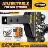Adjustable Trailer Hitch Ball Mount with 6" Drop/Rise Fits 2"