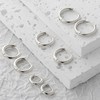 SIXDUTON 4 Pairs of Small Hoop Earrings Silver 925 for