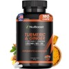 NuBoost Cúrcuma 1610 mg, Raíz de Jengibre y Pimienta Negra