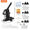 VEVOR Button Maker, 1/1.25/2.28 inch(25/32/58mm) 3-in-1 Pin Maker with 300pcs
