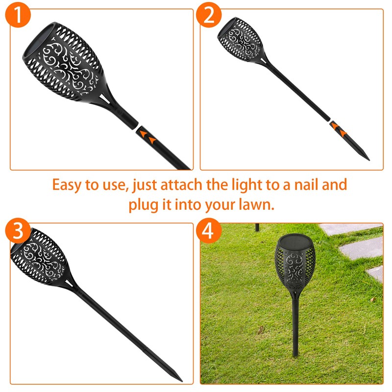 Jubaopen 18PCS Reinforced Ground Spikes, Plastic Ground Spikes Light Replacement