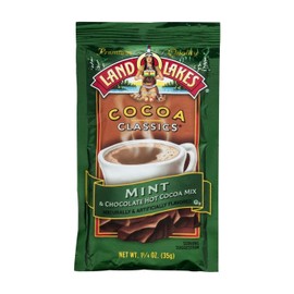 Land O' Lakes Hot Cocoa Mix, Mint, 1.25 oz (35g), 10 Packets