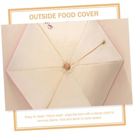 Gatuida Portable Thermal Food Covers Reusable Collapsible Kitchen Protector for Indoor Outdoor Use Insulated Keeps Food Warm for Picnics Barbecues