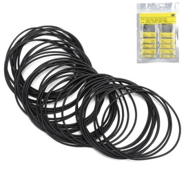 500 Pieces/Bag Rubber O-Ring Assortment Kits, Watch Rubber Seal Watch Back Seal, Black Rubber Waterproof O Ring for Watchmakers Back Seal Gaskets Kit, Watch Replacement Parts (0.8 mm)