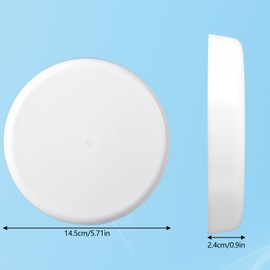 2pcs RV Roof Mushroom Vent Cap for Keystone Camper Trailer, Waterproof Plastic Camper Vent Cover Replacement for Vehicle Plumbing Ventilation (White)