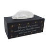 CVHOMEDECO. Primitives Rectangular Tissue Box Cover Rustic Bless Cardboard Tissue