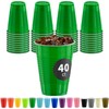 DecorRack 40 Party Cups 12 oz Disposable Plastic Cups for