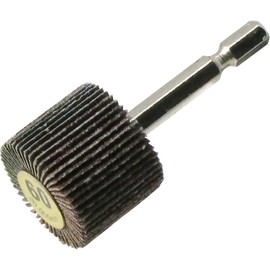 Yanase Impact Flap Wheel with Shaft [0.25 inch (6.35 mm) Shaft] φ1.2 x 1.0 x 0.25 inches (30 x 25 x 6.35 mm) A#60 HUFN304