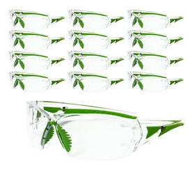 Shield Right Pro Safety Glasses, Anti-Fog and Scratch Resistant Wrap Around Lenses, Adjustable Nose Pads, AS/NZS 1337.1:2010 Certified Safety Glasses,100% UV Protective Eyewear (Clear)