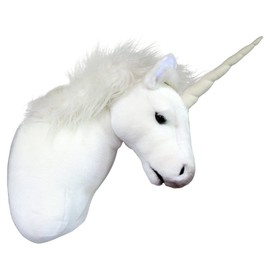 Wagner 8026 - Plush Trophy Unicorn Head - Lifelike - Plush Toy Trophy Unicorn Plush Unicorn