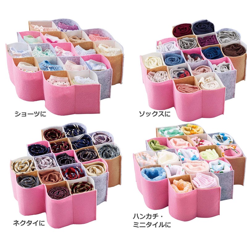 Cogit 90109 Drawer Storage Dividers Pastel Colors 17 Squares Change