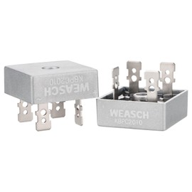 Weasch 2Pcs Bridge Rectifier Diode, KBPC2010, AC to DC, 1000V 20A, 4 Pin, Power Rectifier Diode Electronic Components (2)
