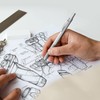 Nicpro 0.9 mm Mechanical Pencils Set, 3 Pieces Metal Automatic