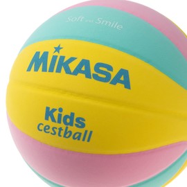 Mikasa Cest-ball (SC-YPLG); Special EVA Sponge Smile Series, Yellow/Pink/Green, Recommended Inner Pressure; 0.2 - 0.25 kgf (Approved by Japan school physical education association) (Fit for elementary school students)