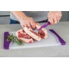 KitchenCraft CWBOARD350PUR Colourworks Polyethylene Reversible Cutting Board, 36.5 x 25