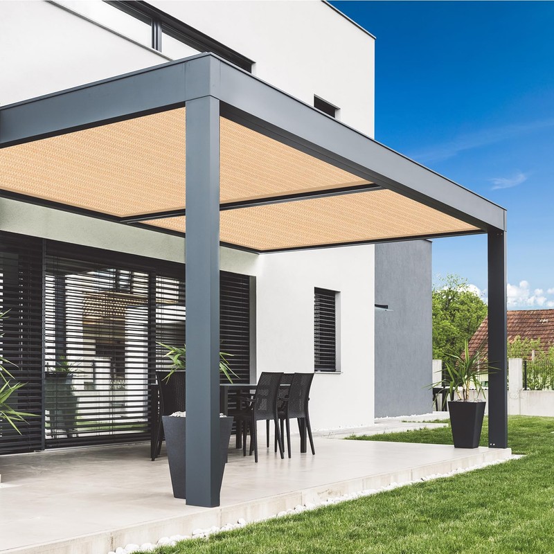 VICLLAX 90% Shade Fabric Sun Shade Cloth with Reinforced Grommets,