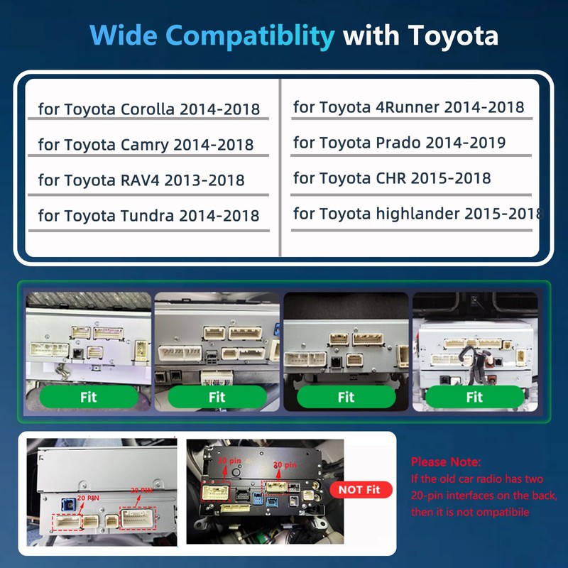 Radio Harness Adapter Wiring Harness with J-BL Canbus Compatible with