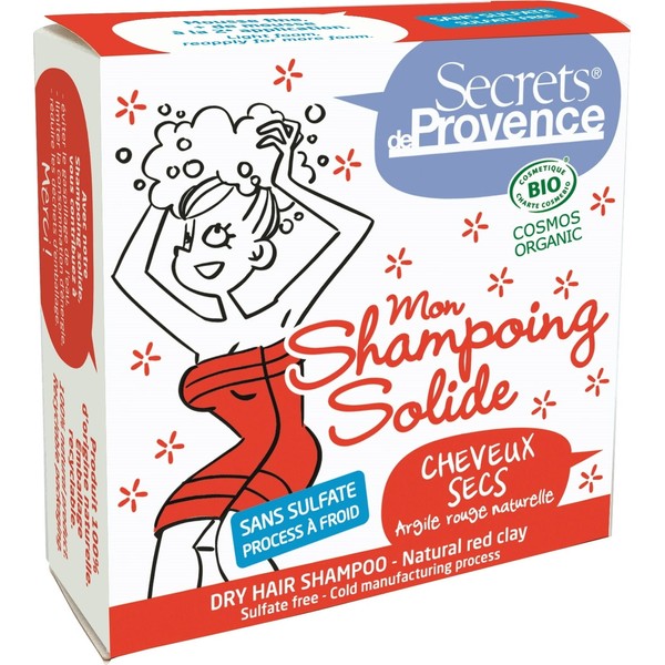 Secrets de Provence Solid Shampoo for Dry Hair, 85 g