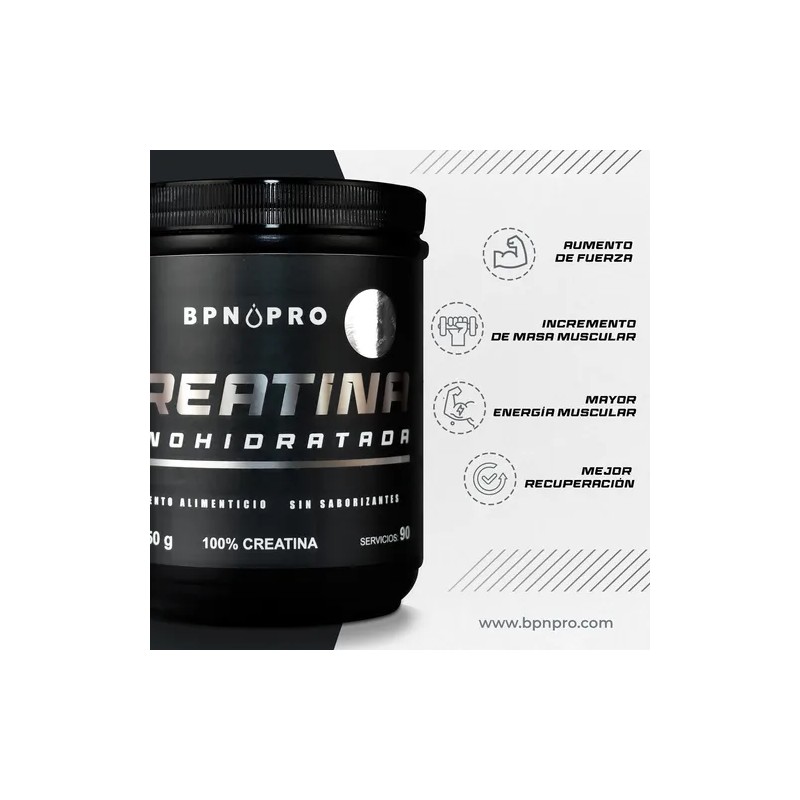 Creatina Monohidratada BPN PRO 500g – Potencia, Volumen y Recuperación