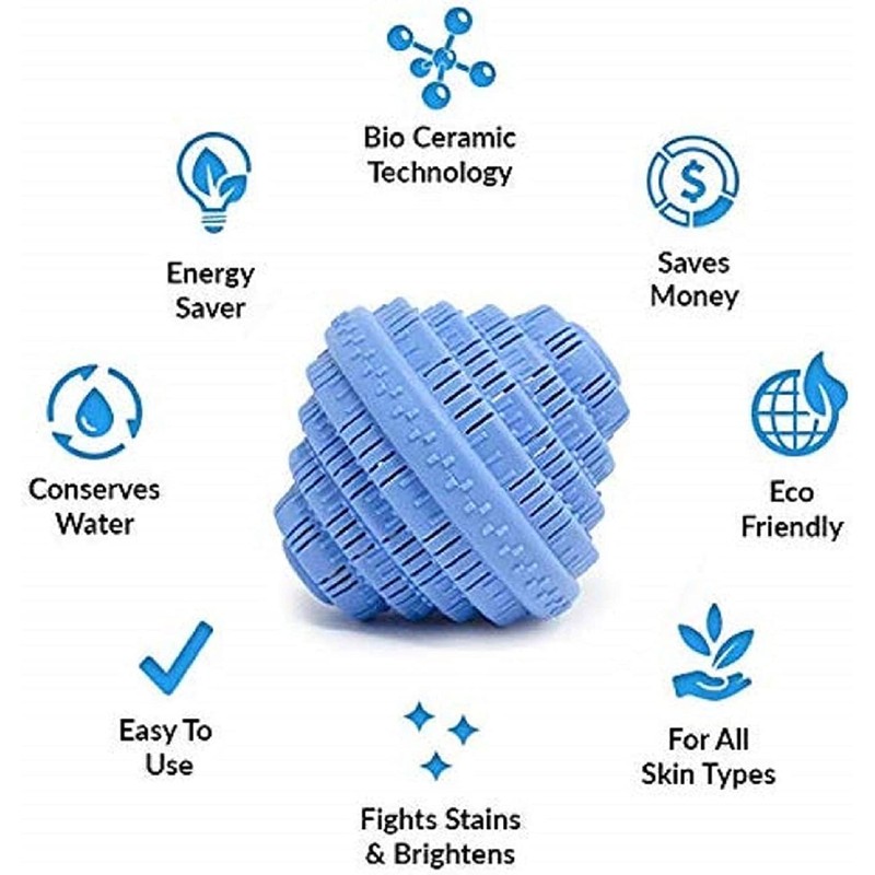 J&R ESSENTIAL Environmentally friendly non-chemical detergent laundry ball, pure natural