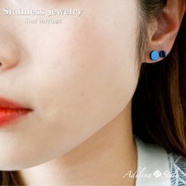 Adelina Style Surgical Stainless Steel Popular Dumbbell Earrings, Screw Type, Flat Catch, Round, For Men and Women, Unisex, Simple, Hypoallergenic, Stud Earrings, Pair, Stainless Steel, No Gemstone