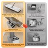 JOYMOOP 50“ Mop and Bucket with 3 Reusable Microfiber Pads