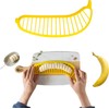 Banana Slicer Cutter, Banana Cutter Slicer Practical Kitchen Tool (Yellow,