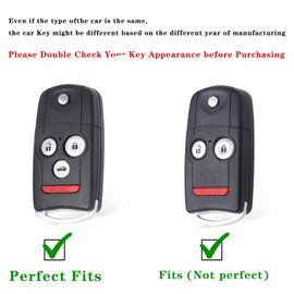 Muzizyq for Acura Key Fob Cover with Keychain Lanyard, Key Case Protection Fit for Honda Accord Acura MDX Acura RDX Acura TL Acura TSX Acura ZDXA Smart Key Protector Holder, Green