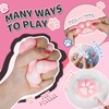 Taba Squishy Paw 4Pcs, Cat Paw Squeeze Toys, Cute Kawaii