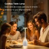 Yogaret 2 Pack White Rechargeable Table Lamps Cordless,5000mAh Battery Operated