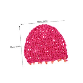 Beavorty Charming French Crochet Headband Knitted Hair Bandana for Stylish Women's Vintage Headscarf