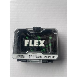 Flex T25 1" Impact Driver Bit, Pack of 20
