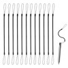 12pcs Elastic Tether Lanyard for Touch Pens, 11.81in Retractable Spring