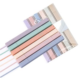 Marcador Punta Textos Doble Cabezal de 6 Colores Resaltadores Marcadores de Escritura Rotulador Fluorescente para Album de Fotos de Bricolaje