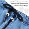 25 Pieces Clear Round Ball Cord Locks Toggles, Spring Cord