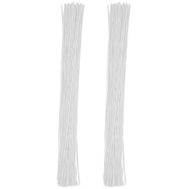 Hohopeti 100pcs 20 Gauge Wire Bouquet Florist Wires Convenient Crafting Twine Iron Wire White